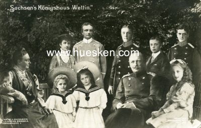 PHOTO-POSTKARTE Sachsen's Königshaus Wettin