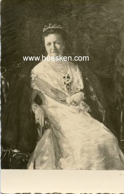 PORTRÄT-POSTKARTE Königin Carola von Sachsen