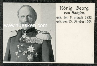 PHOTO-POSTKARTE König Georg von Sachsen, geb. den 8....