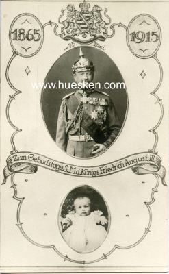 PHOTO-POSTKARTE 1865-1915: Zum Geburtstage S.M. d....