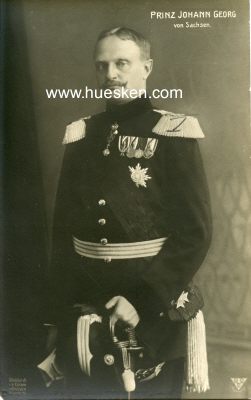 PHOTO-POSTKARTE Prinz Johann Georg von Sachsen