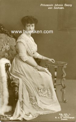 PHOTO-POSTKARTE Prinzessin Johann Georg von Sachsen