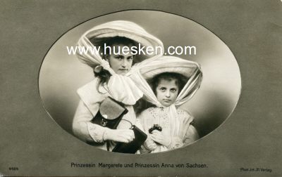 PHOTO-POSTKARTE Prinzessin Margarete und Prinzessin Anna...