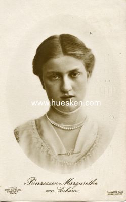 PHOTO-POSTKARTE Prinzessin Margarethe von Sachsen