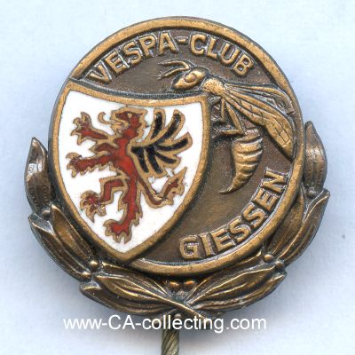 VESPA-CLUB GIESSEN Ehrennadel 1950/60er-Jahre. Bronze...