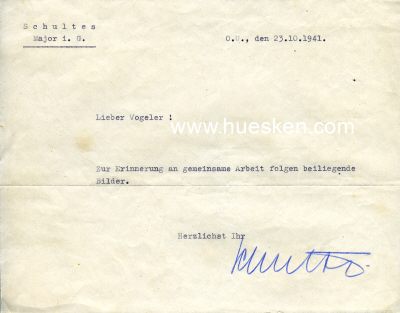 Photo 2 : SCHULTES, Ernst. Oberstleutnant i.G., 1945 Chef des...