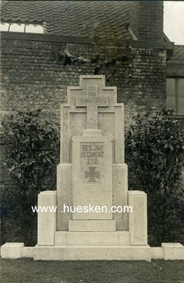 POSTKARTE Denkmal des Reserve-Infanterie-Regiment 212...