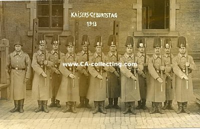 PHOTO-POSTKARTE 'Kaisers Geburtstag 1913'