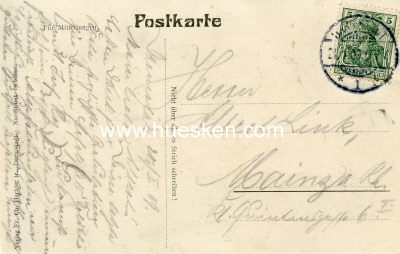 Foto 2 : POSTKARTE 'Anschlag üben und Zielen', 1909 gelaufen