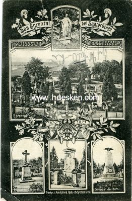 POSTKARTE 'Das Ehrental bei Saarbrücken', 1909...