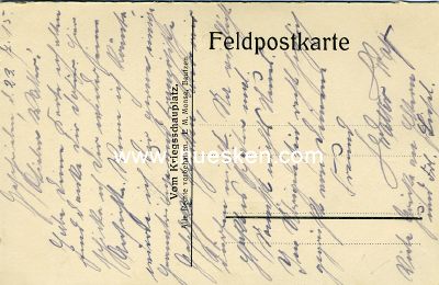 Photo 2 : POSTKARTE 'Zerschossenes Haus - Weltkrieg 1914/15'. 1915...