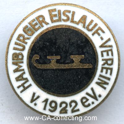 HAMBURGER EISLAUF-VEREIN VON 1922. Vereinsabzeichen um...