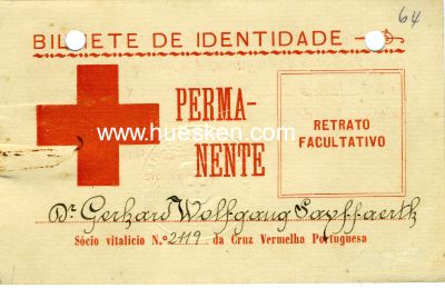 ROTES KREUZ. Ausweis des portugiesischen Roten Kreuzes...
