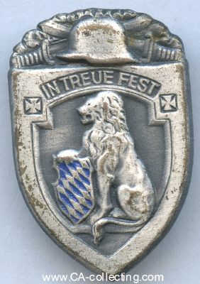 BAYERISCHER KRIEGERBUND. Bundesabzeichen 3. Form um 1930....