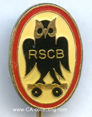 ROLLSCHUHLAUF. Clubabzeichen 'RSCB'. Bronze emailliert....