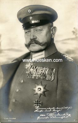 PHOTO-PORTRÄTPOSTKARTE Generalfeldmarschall von...