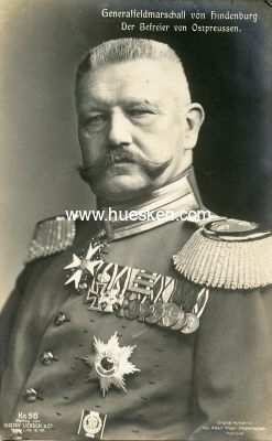 PHOTO-POSTKARTE Generalfeldmarschall von Hindenburg - Der...