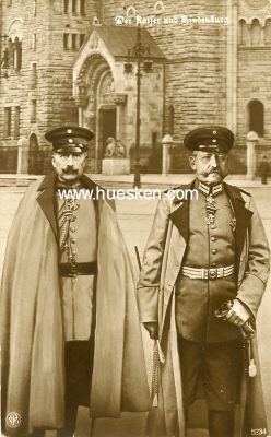 PHOTO-POSTKARTE Der Kaiser und Hindenburg