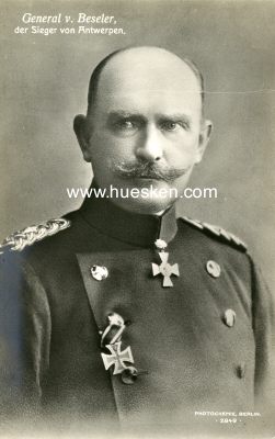 PHOTO-PORTRÄTPOSTKARTE General von Beseler, der...