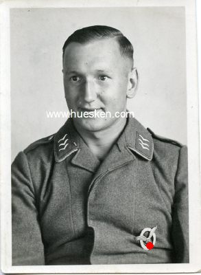 PHOTO 7x5cm: Obergefreiter in Fliegerbluse mit...