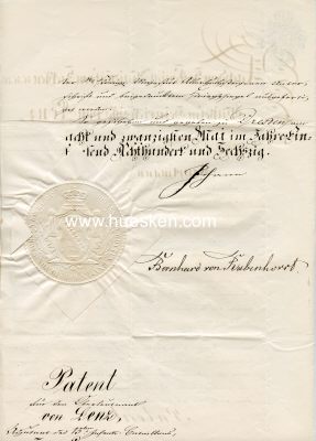 Foto 6 : URKUNDEN-NACHLASS des Wilhelm Heinrich Otto von...