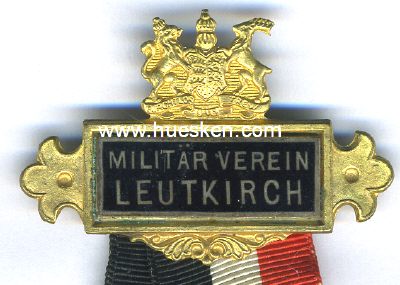 Photo 2 : LEUTKIRCH. Mitgliedsabzeichen um 1900 des...