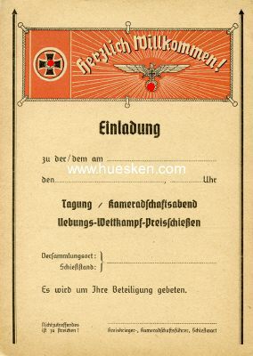 EINLADUNGS-POSTKARTE zur/zum Tagung/Kameradschaftsabend...