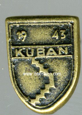 KUBANSCHILD 1943. Miniatur für Feldspange 9mm.