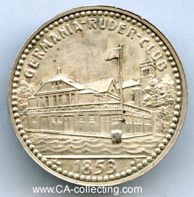 GERMANIA-RUDER-CLUB HAMBURG 1853. Medaille 'Für...