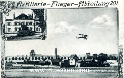 POSTKARTE Artillerie-Flieger-Abteilung 201. 1916 gelaufen...