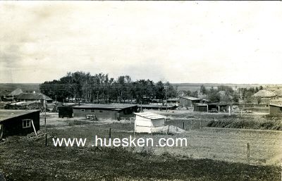 PHOTO-POSTKARTE Barackenlager. 1917 gelaufen