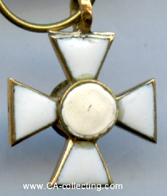 Foto 2 : ROTER ADLER-ORDEN. Ordenskreuz 1810-1830. Miniatur 10mm...