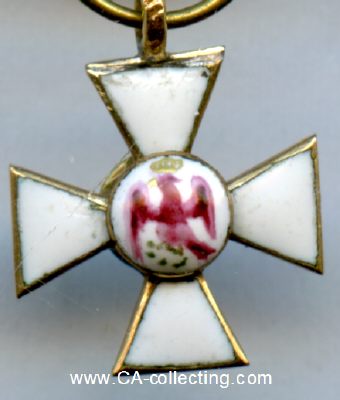 Foto 3 : ROTER ADLER-ORDEN. Ordenskreuz 1810-1830. Miniatur 10mm...