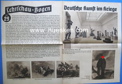 LEHRSCHAU-BOGEN Nr.29/29a 'Deutsche Kunst im Kriege'....