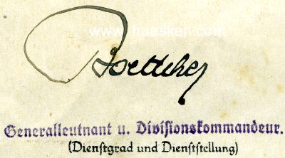 BOETTCHER, Hermann. Generalleutnant des Heeres, General...