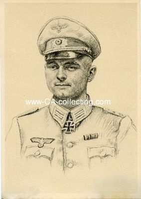 PROF. GRAF-POSTKARTE Oberleutnant Gerhard Voigt.