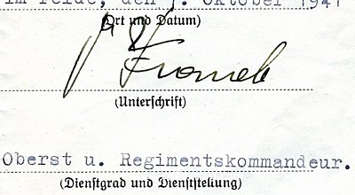FRANEK, Dr. Fritz. Generalleutnant des Heeres, Kommandeur...
