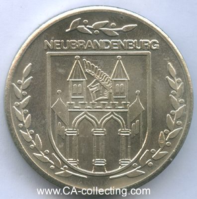 NEUBRANDENBURG. Medaille 'Neubrandenburg - Treptower...