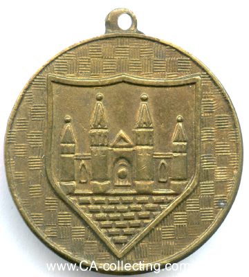 MERSEBURG. Medaille mit dem Stadtwappen von Merseburg....