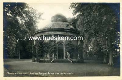 PHOTO-POSTKARTE Potsdam-Sanssouci - Antiken Tempel,...