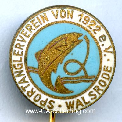 SPORTANGLERVEREIN WALSRODE 1922. Vereinsabzeichen. Bronze...