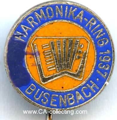 BUSENBACH. Abzeichen des (Hand) Harmonika-Ring Busenbach...