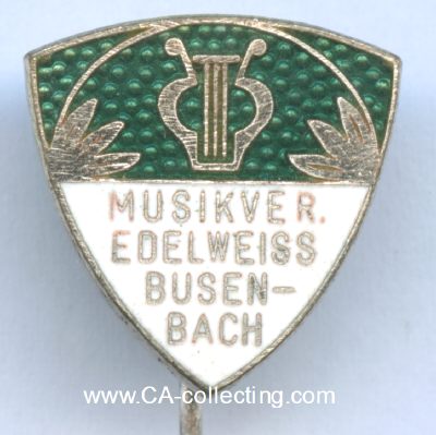 BUSENBACH. Abzeichen des Musikverein Edelweiss Busenbach....