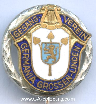 GROSSEN-LINDEN. Silberne Ehrennadel des Gesangverein...