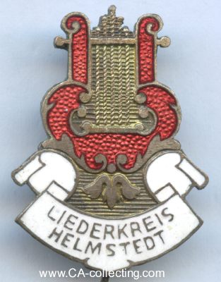HELMSTEDT. Abzeichen des Liederkreis Helmstedt um 1910....