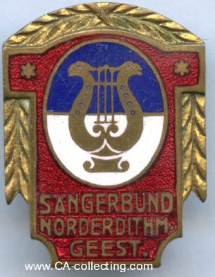NORDERDITHMARSCHER GEEST. Ehrennadel des Sängerbund...