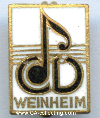 WEINHEIM. Abzeichen des Weinheimer Kammerorchester um...
