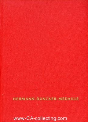 Foto 3 : HERMANN-DUNCKER-MEDAILLE. Weißmetall. 30mm an...