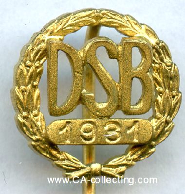 GOLDENE DSB-EHRENNADEL 1931 der Deutschen...