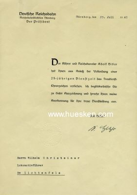 Photo 2 : GEYER, Dr. Ernst. Präsident der Reichsbahndirektion...